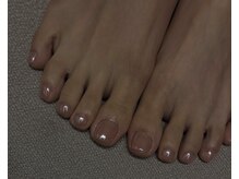 ハンドワークネイル(handworknail)/足元が綺麗に見えるミラーネイル