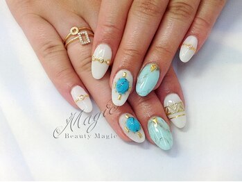 ネイルサロン ビューティーマジック 川口店/ターコイズネイル