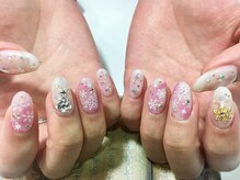 ネイルサロン ティディ(TIDY)/雪の結晶/クリスマスネイル