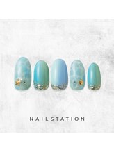 ネイルステーション ルミネ新宿1店(NAIL STATION)/サマーネイル／パラジェル