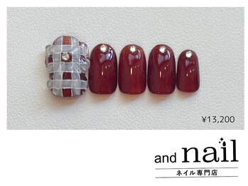 チェックネイル ¥13200