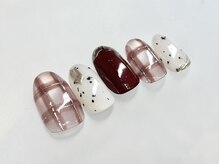 ローズデール アベイユ(ROSEDALE Abeille)/ボルドー×マグネットチェック