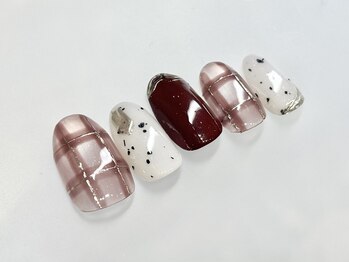 ローズデール アベイユ(ROSEDALE Abeille)/ボルドー×マグネットチェック