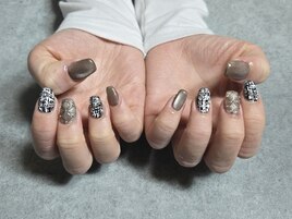 ツイード×キルティング