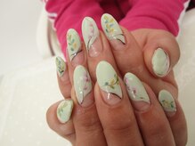 ネイルサロンアンドスクール ノーブ(no bu)/【OrderNail】春botanical