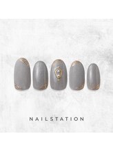 ネイルステーション ルミネ新宿1店(NAIL STATION)/シンプルネイル／パラジェル