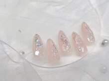 ジョアアンジェ 上本町店(joieange)/韓国風　ワンホンネイル　ピンク