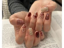 エラ(era)/リボン　チェックネイル