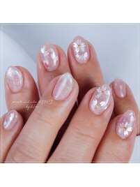 桜ネイル　フラワーネイル