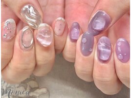 クリア☆ちゅるんネイル