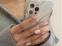 シェリーラメール 原宿店(cherie la mer)/キラキラホワイトネイル
