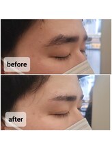 メンズビューティーカフェザパーム 大阪梅田(MEN'S BEAUTY CAFE×THE PERM)/パーマに合うメンズ眉毛Wax