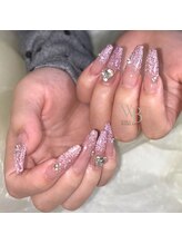 ネイルズ ウィスブランカ(Nails wisBlanca)/長さ出し☆フラッシュネイル