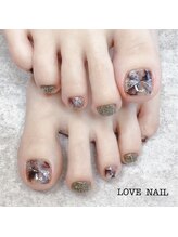 ラブネイル(LOVE NAIL)/ニュアンスフットネイル