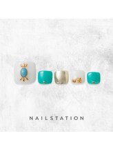 ネイルステーション ルミネ新宿1店(NAIL STATION)/天然石ネイル／パラジェル