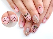 ネイルコレクション ピンク(Nail Collection Pink)/ジェル定額￥8990★レオパード