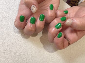 オーク 戸塚(OAK)/ワンカラー　green×サンドGel