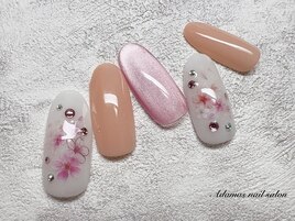 桜シールネイル