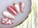 ふんわり桜ネイル