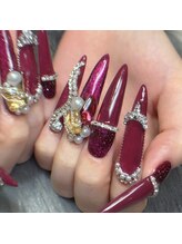 クロレ(Nail Salon COLORE)/ボルドーネイル　by. honoka