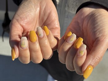 ネイルビジョルノ つくばみどりの店(Nail Begiorno)/定額デザイン　ミモザネイル