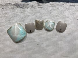 フット大理石アート