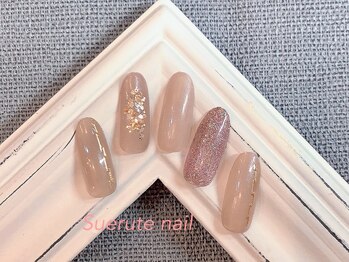 スエルテ ネイルサロン 北千住店/大人上品ラメネイル ¥7000