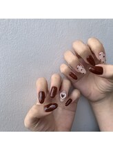 ネイル アヴァンス JR和歌山店(Nail AVANCE.)/ボルドーとハート