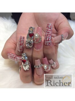 エスフィーネイルサロン リシェル(Esfy nailsalon Richer)/ツイードネイル