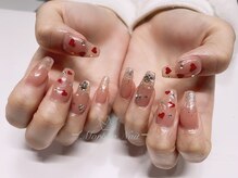 モルフォネイル(Morpho nail)/バレンタインデザイン