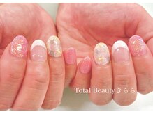 ネイルサロン きらら 平塚店/ハイビスカスnail