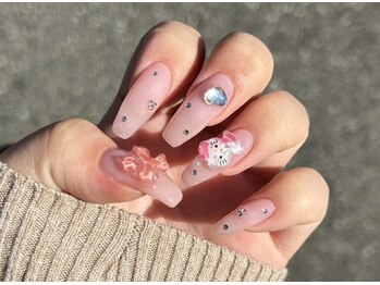 ネイルアンドアイラッシュスタジオ シュシュ(chouchou)/リボン・ハート・猫・ストーン