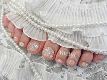 ネイルアンドまつげエクステ リッチエイト 原宿店(Rich8)/フット定額★キラキラハート