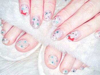 アルスネイル(Ars nail)の写真/フットバス付き★足先を華やかにして気分UP↑家事やお仕事などでハンドは出来ない…という方にもおすすめ♪