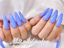 エムズ ネイルサロン(M2)/ワンカラーストーンネイル