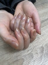 エーナイン イオン一関店/オレンジラメグラデーション