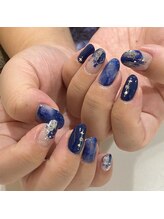 グラマラス プレジール 中野店(glamourous plaisir)/ネイビーネイル