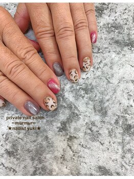 プライベート ネイルサロン マーマ(murmur)/ヒョウ柄ネイル