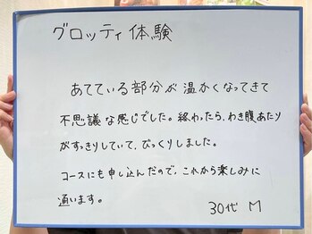 ダイエット サポート(DIET SUPPORT)/お客様からの感想【グロッティ】