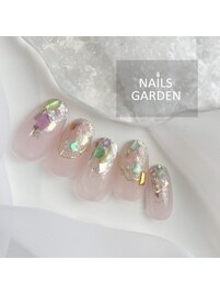 カラフルシェルネイル