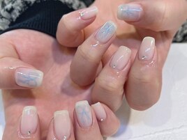 手書きリボンネイル
