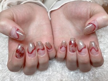 レアネイル 新宿(le'a nail)/リボンネイル