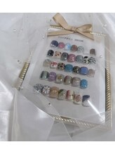 トータルサロン福屋 熊本中央店/フットネイル親指アート8800円～