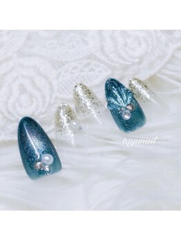 たゆ ネイル(たゆnail)/ぷっくり貝殻マグネットネイル