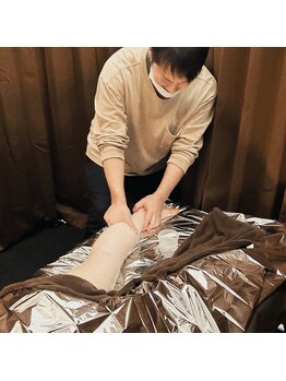 ファンデ 新高円寺(found)の写真/《男性セラピスト担当》男性特有のガチガチ筋肉を強圧で深部まで解放!極上のデトックスオイルで心身回復◎