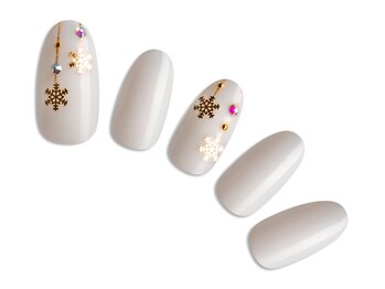 プラスネイル 北千住東口店(PLUS NAIL)/【635】雪オーナメント￥6,039