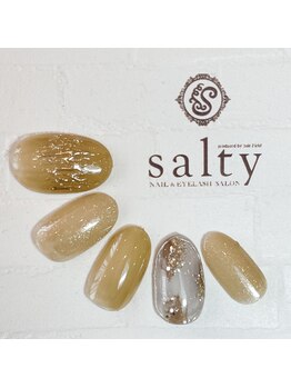 ネイルアンドアイラッシュサロン ソルティ 寺田町(salty)/ニュアンスミラー