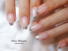 ネイルメゾン 石川橋店/ガラスフレンチ◇ハンド