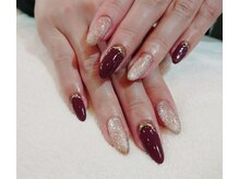 スパフーラ(Spa HULA)/ボルドーカラーネイル