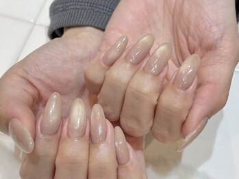 エムワイユーネイル(myu.nail)/ベージュマグ・*+